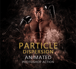 极品PS动作－烟雾分散(GIF动画/含高清视频教程)：Gif Animated Particle Dispersion